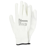 Werkhandschoenen PU palm wit maat 9