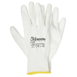 Werkhandschoenen PU palm wit maat 10