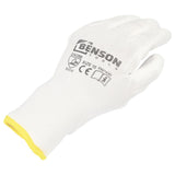 Werkhandschoenen PU palm wit maat 10