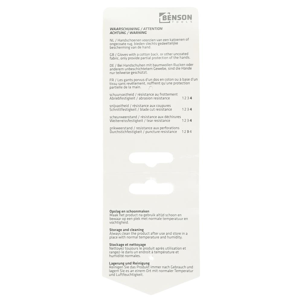 Werkhandschoenen snijbestendig level C maat 10
