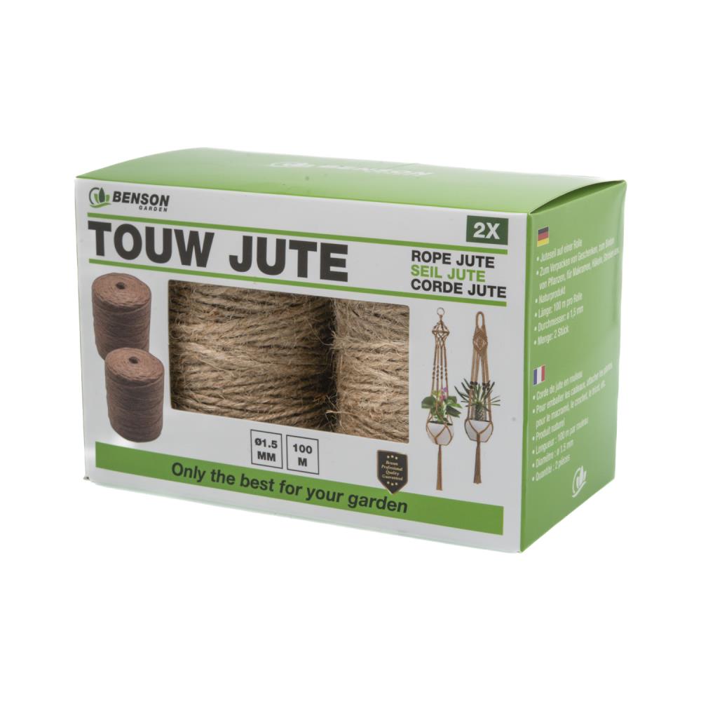 Corde jute 200 gr 1,5 mm x 100 mtr 2 pcs