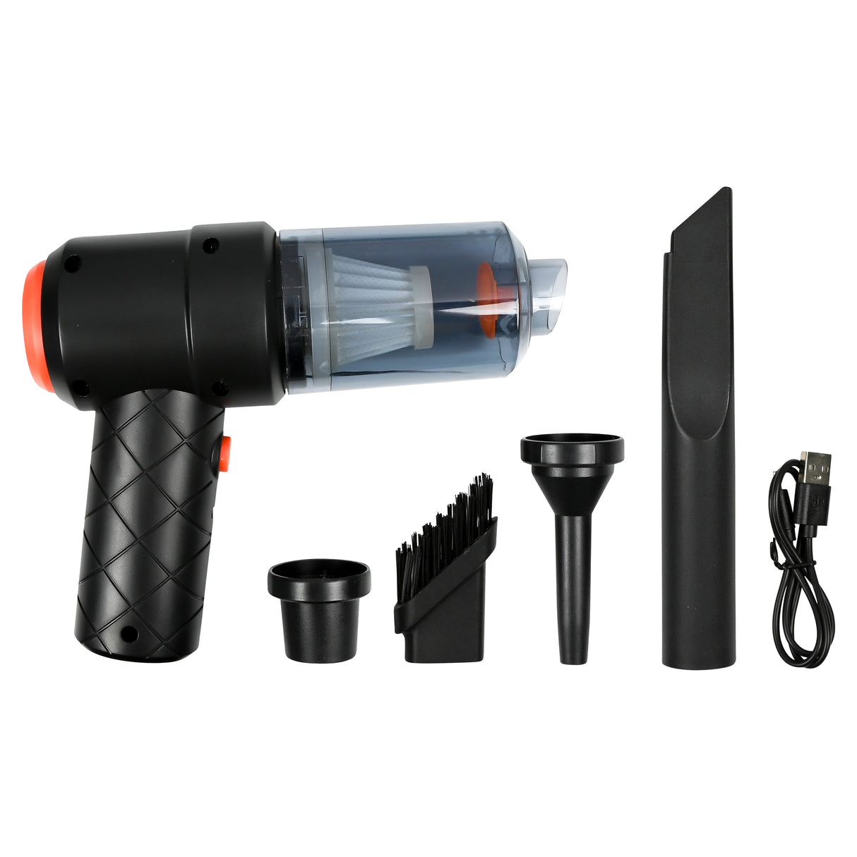 2-in-1 Stofzuiger en compressor mini 3600 mAh