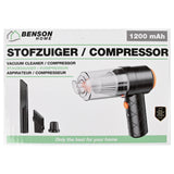 2-in-1 Stofzuiger en compressor mini 1200 mAh