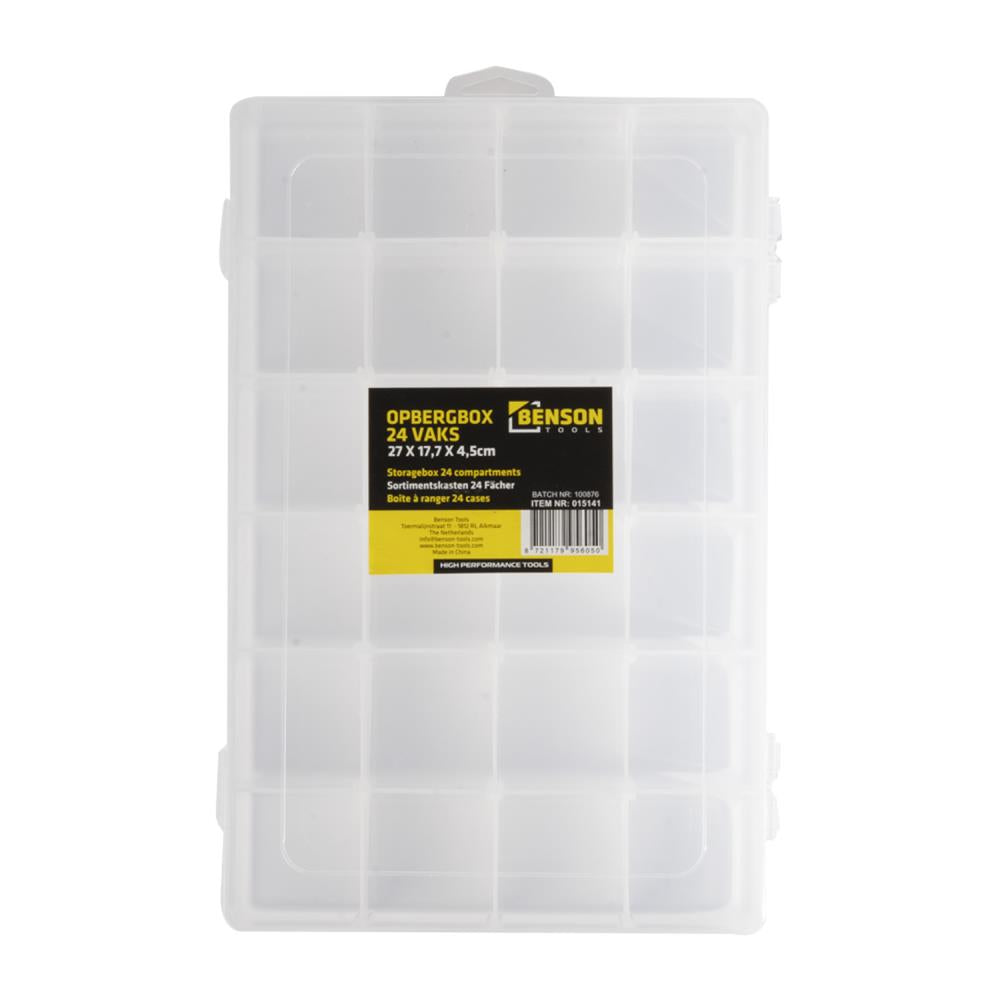 Storagebox 24 compartments 27 x 17,7 x 4,5 cm