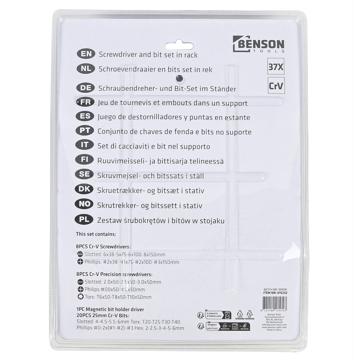 Screwdriver set 37 pcs