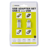 Adapterset USB-A en USB-C