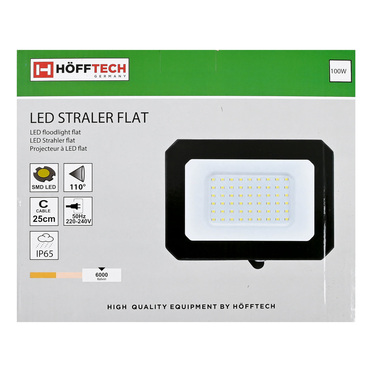 LED Straler flat 100W SMD