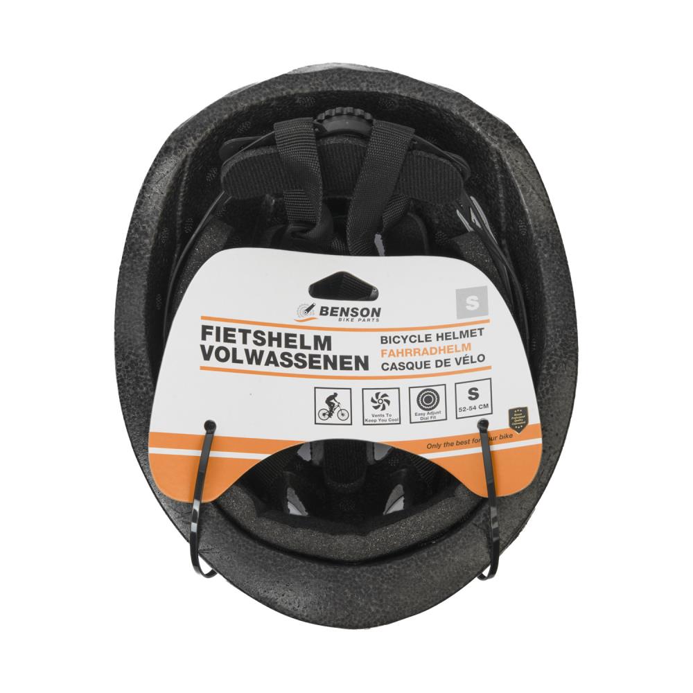 Fietshelm volwassenen maat S (52-54 cm) donker grijs