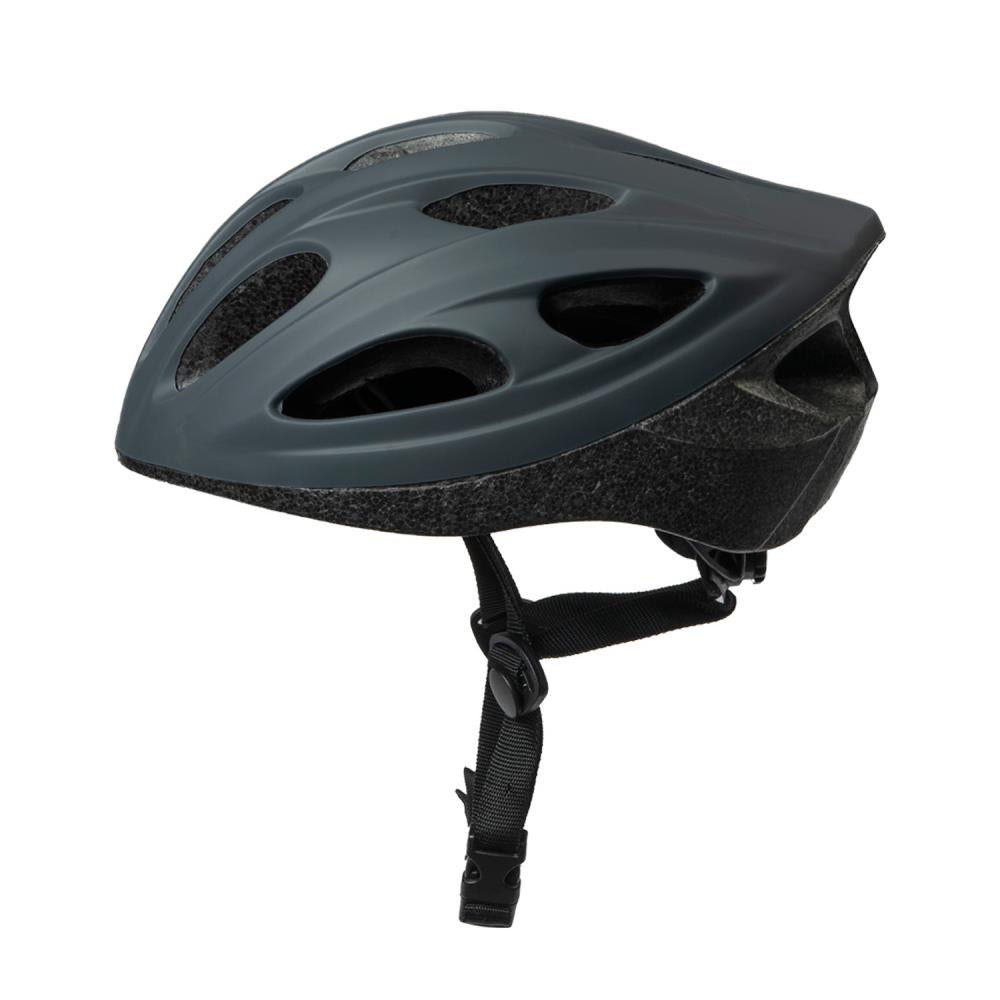 Fietshelm volwassenen maat L (58-61 cm) donker grijs