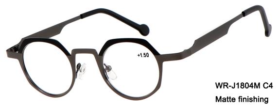 Lesebrille Lima grau Display