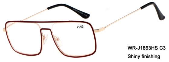 Lesebrille Sevilla gold/burgund Display