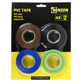 PVC tape 4 dlg 20 mtr kleur