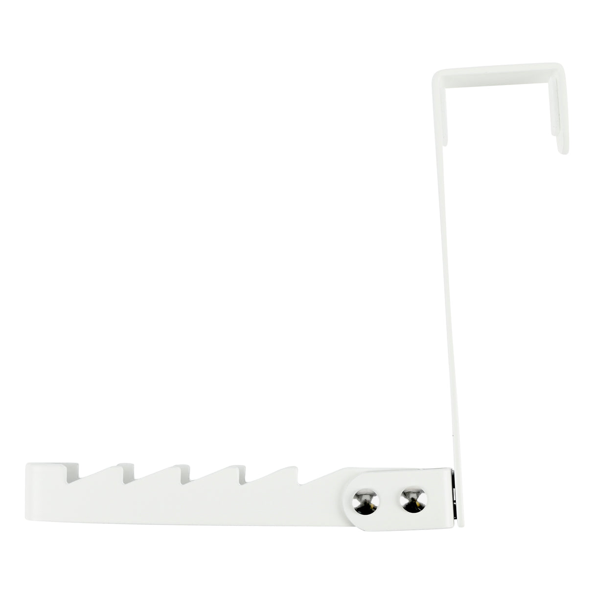 Crochet de porte pliable blanc
