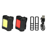 Rechargeable bicycle lamp set