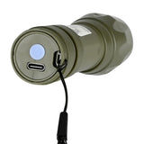Flashlight 400 mAh rechargeable display