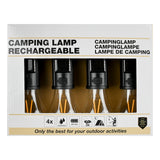 Campinglampe mit Karabiner Solar 4 Stk