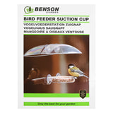 Support à nourriture pour oiseaux avec ventouse transparent