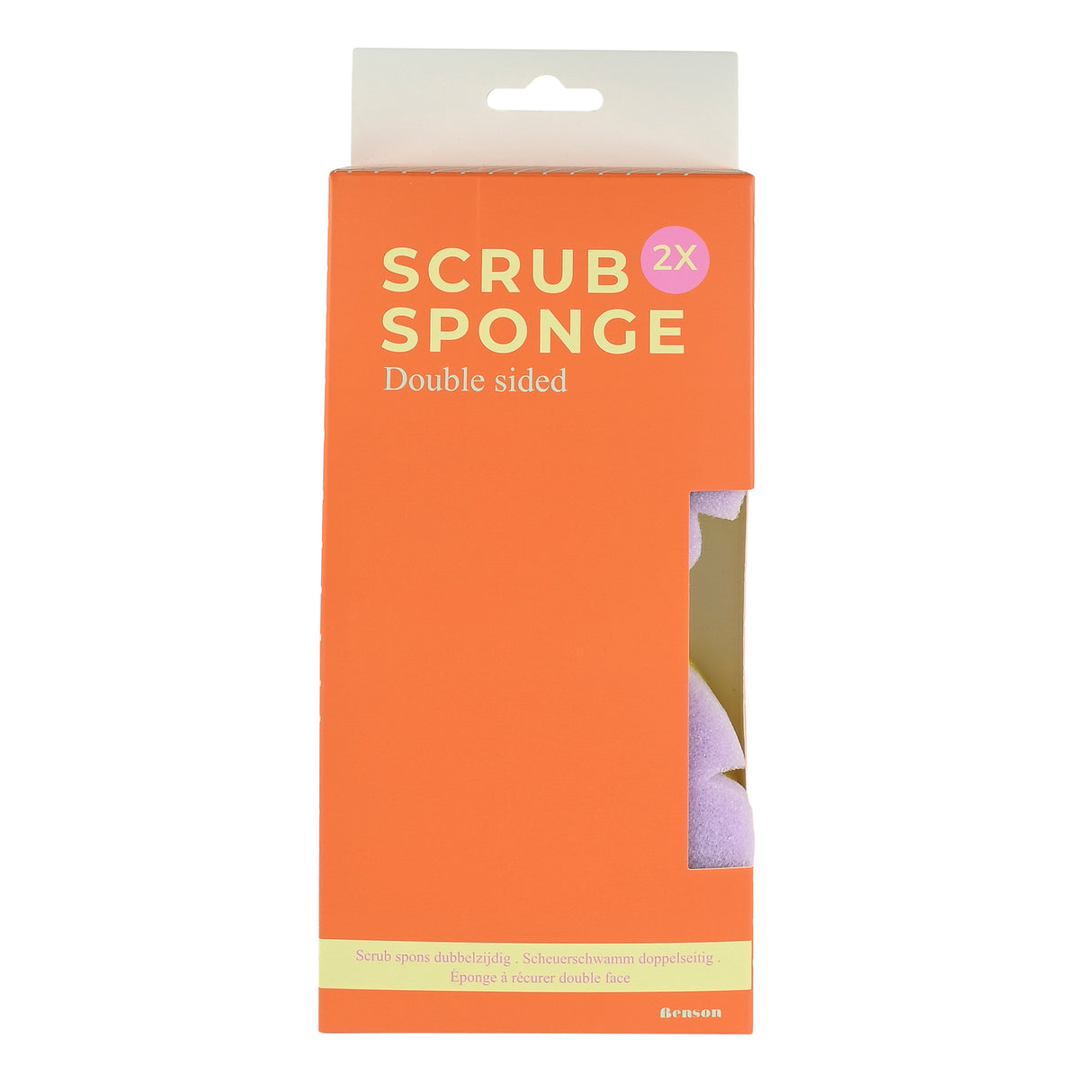Scrub sponge double sided 2 pcs