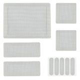 Kit de rubans de réparation pour moustiquaires autocollants noirs 10 pcs