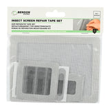 Kit de rubans de réparation pour moustiquaires autocollants noirs 10 pcs