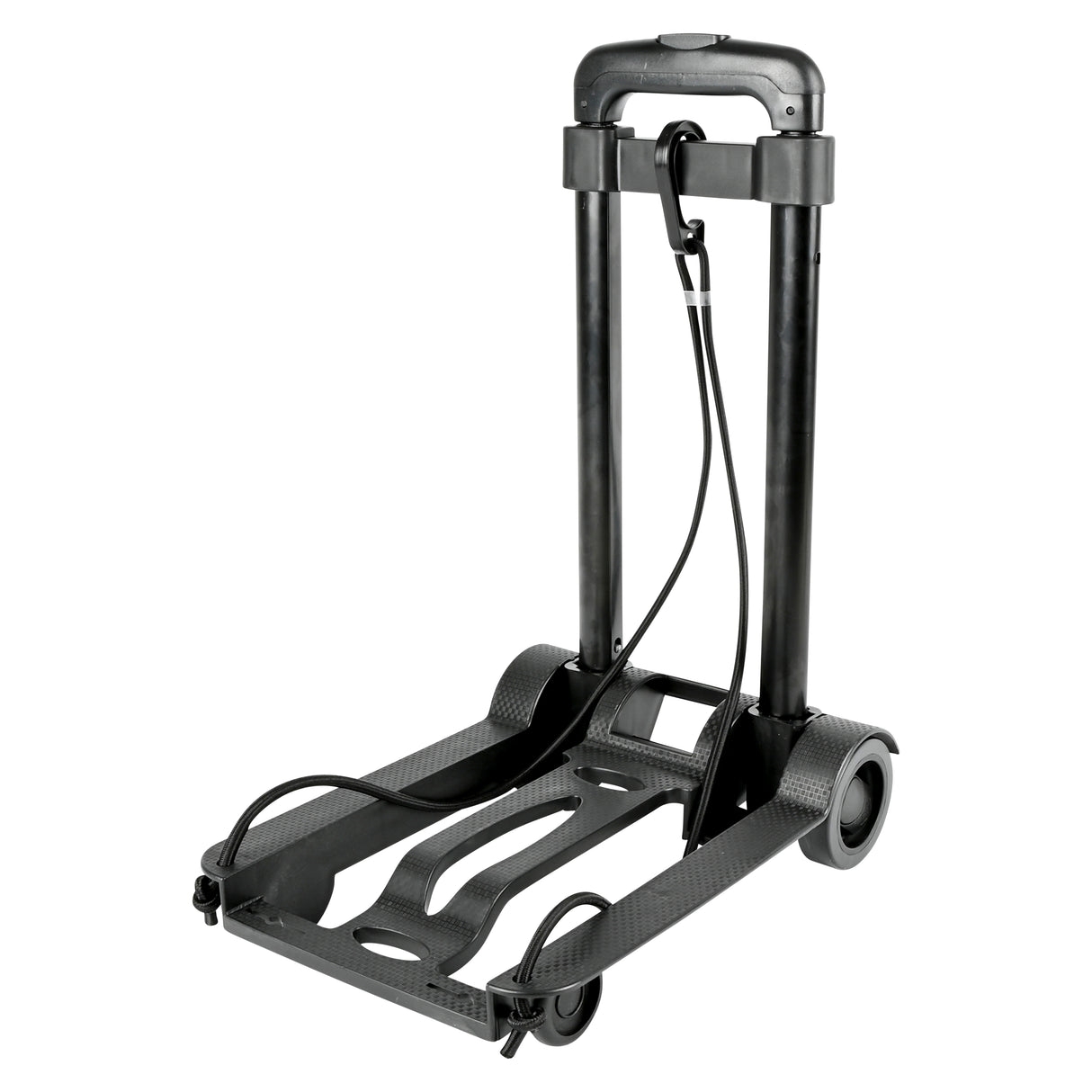 Trolley faltbar aus Kunststoff schwarz