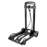 Trolley faltbar aus Kunststoff schwarz