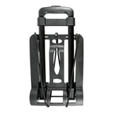 Trolley faltbar aus Kunststoff schwarz