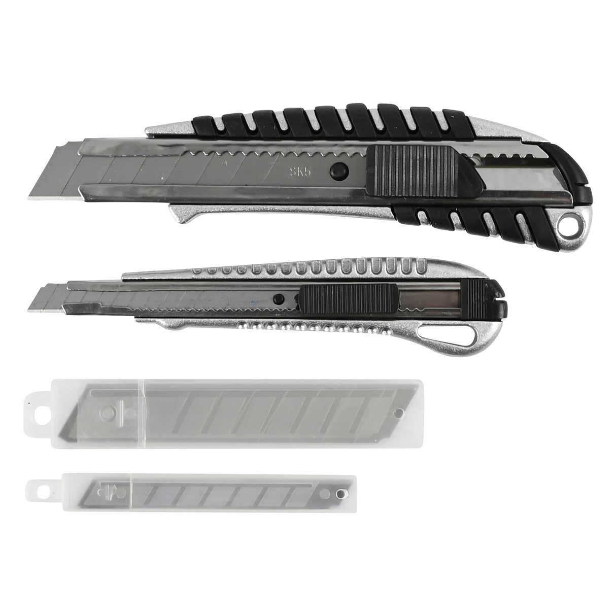 Afbreekmessen set metaal 9 en 18 mm + 10 reservemessen 12 dlg