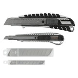 Afbreekmessen set metaal 9 en 18 mm + 10 reservemessen 12 dlg