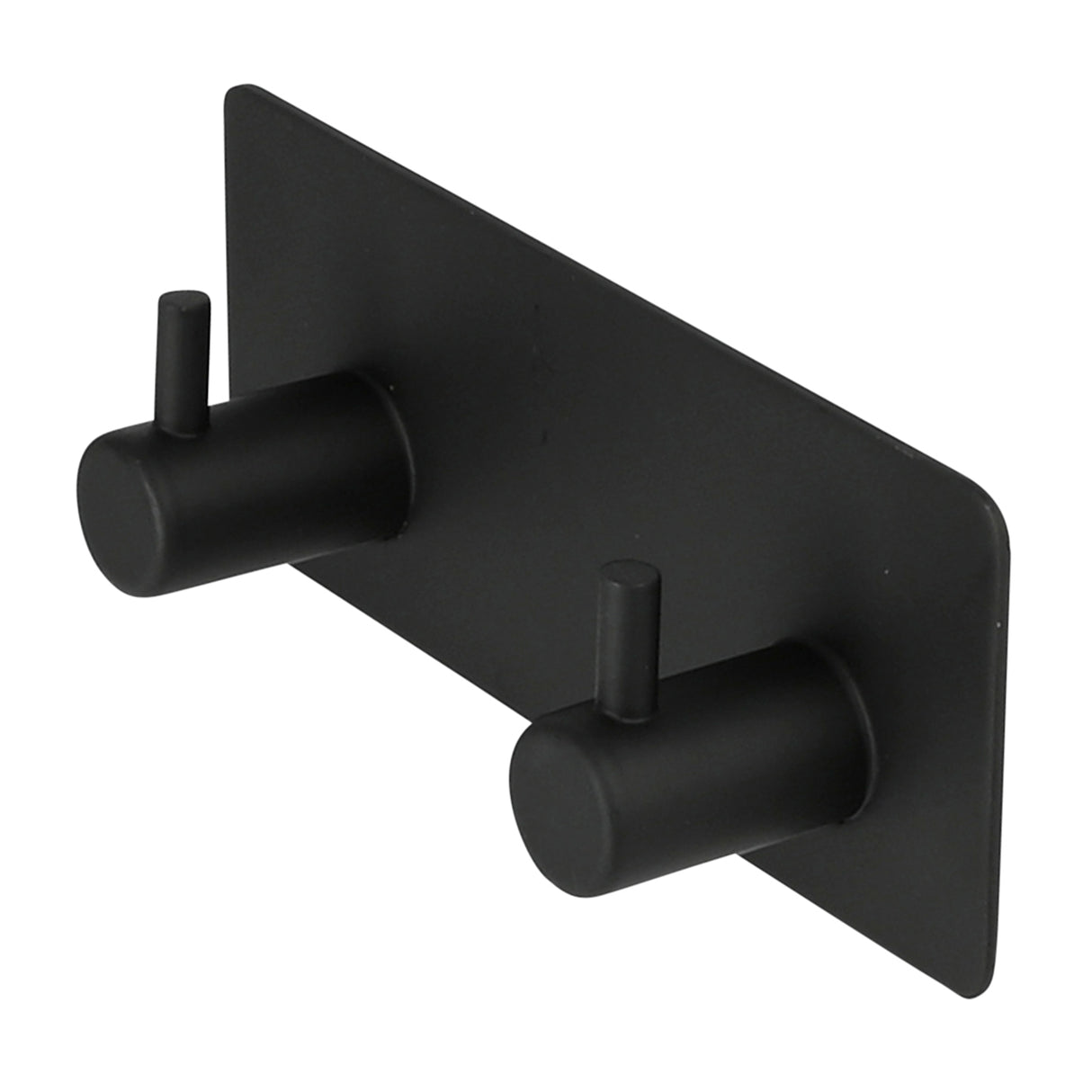Hook double metal self-adhesive black