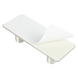 Hook double metal self-adhesive silver