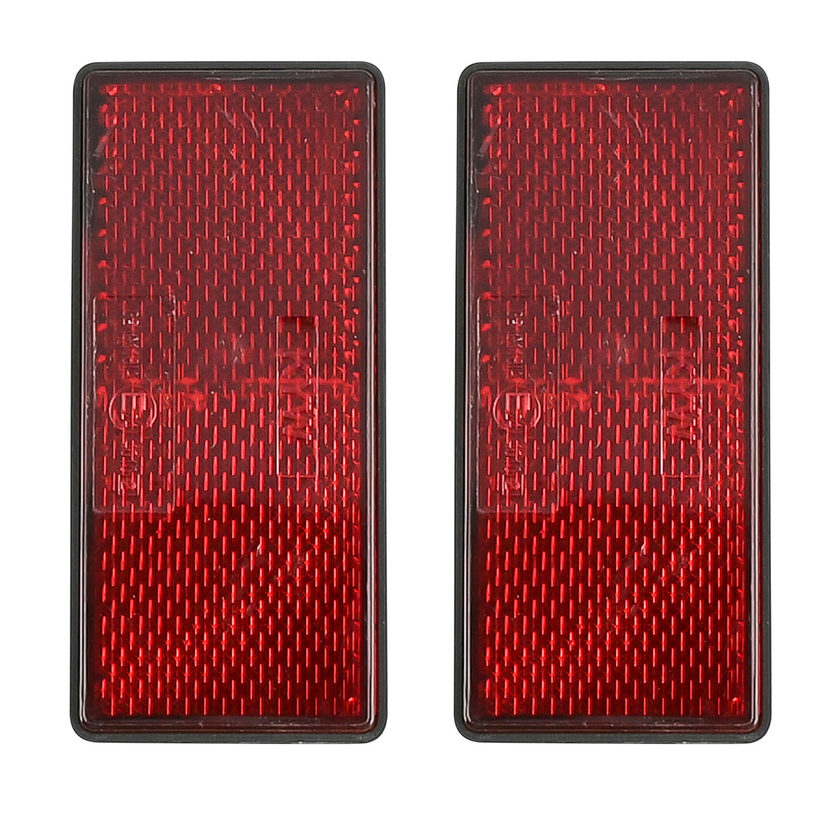Reflector rectangle red 86 x 40 mm 2 pieces E4