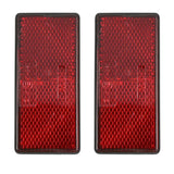 Reflector rectangle red 86 x 40 mm 2 pieces E4