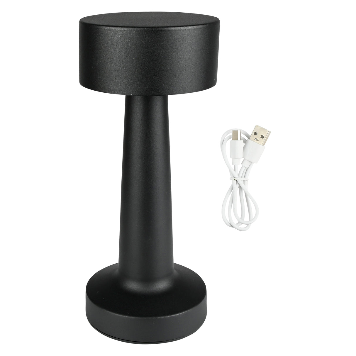 LED-Tischleuchte dimmbar wiederaufladbar Touch schwarz