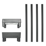Garden lamp solar rectangle open 2 parts