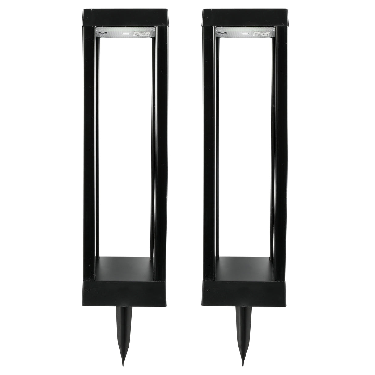 Garden lamp solar rectangle open 2 parts