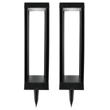 Garden lamp solar rectangle open 2 parts