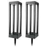 Garden lamp solar rectangle open 2 parts