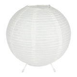 Tischlampe aus Reispapier, rund, batteriebetrieben