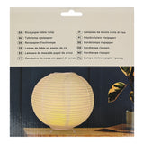 Tischlampe aus Reispapier, rund, batteriebetrieben