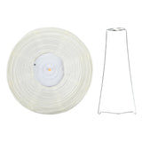 Tischlampe aus Reispapier, rund, batteriebetrieben