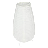 Tischlampe aus Reispapier, oval, Batterie