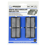 Reflector rechthoek wit 86 x 40 mm 2 dlg E4