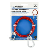 Trailer breakaway cable 1 meter with clevis
