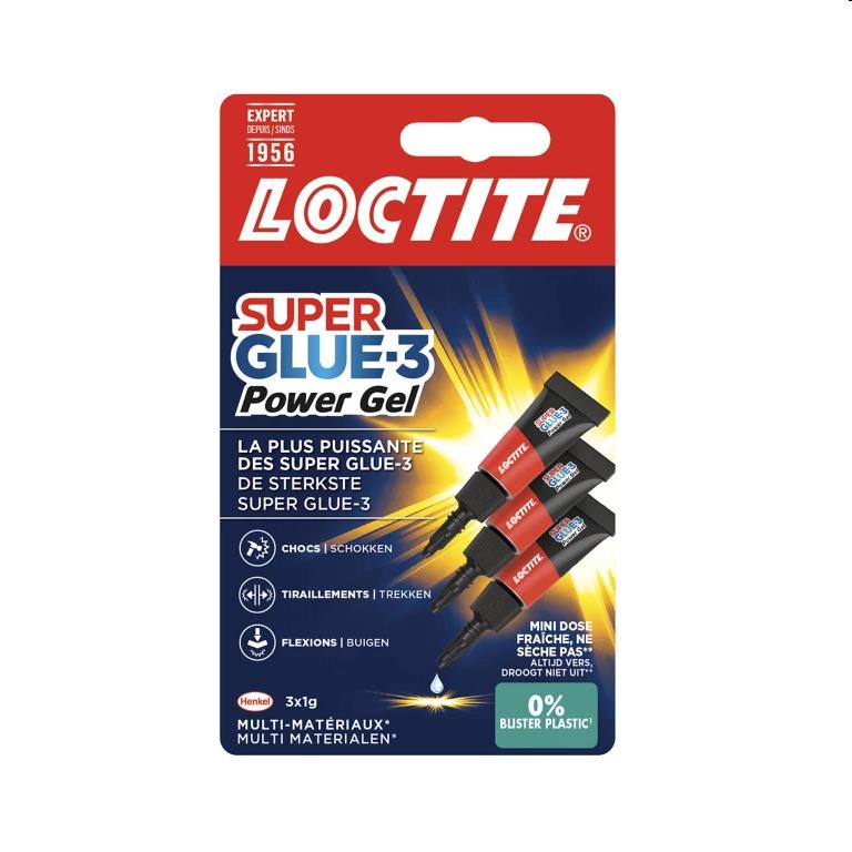 Loctite Power-Gel mini 3 x 1 g 