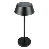 Solar table lamp metal black