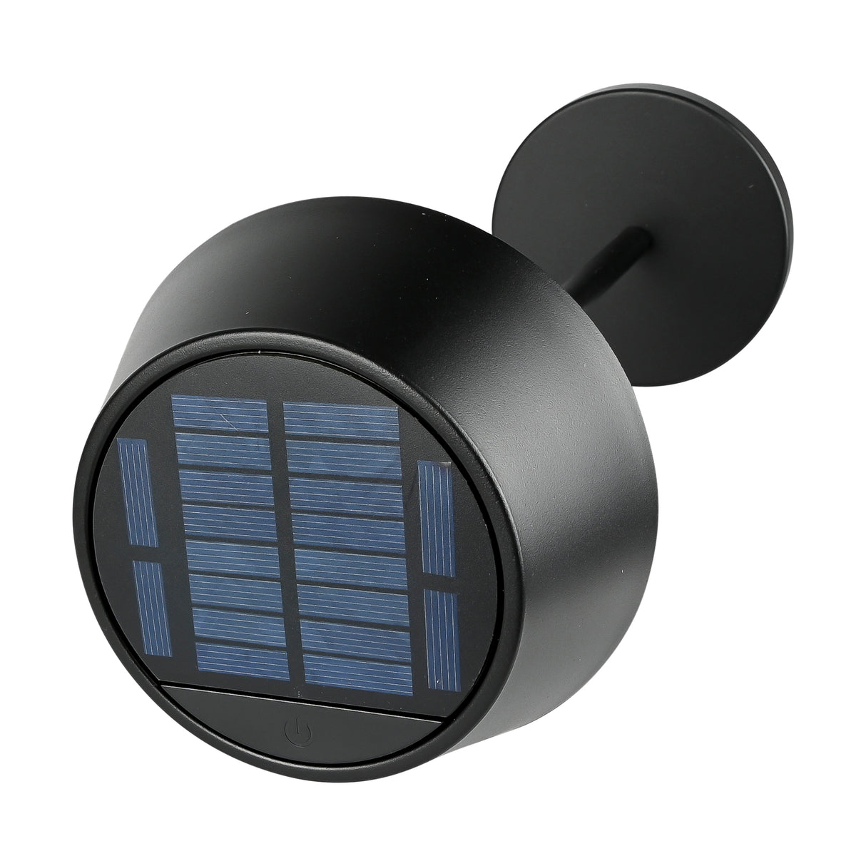 Solar table lamp metal black