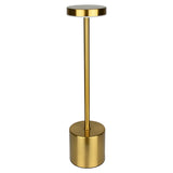 Lampe de table métal dimmable rechargeable or