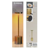 Lampe de table métal dimmable rechargeable or