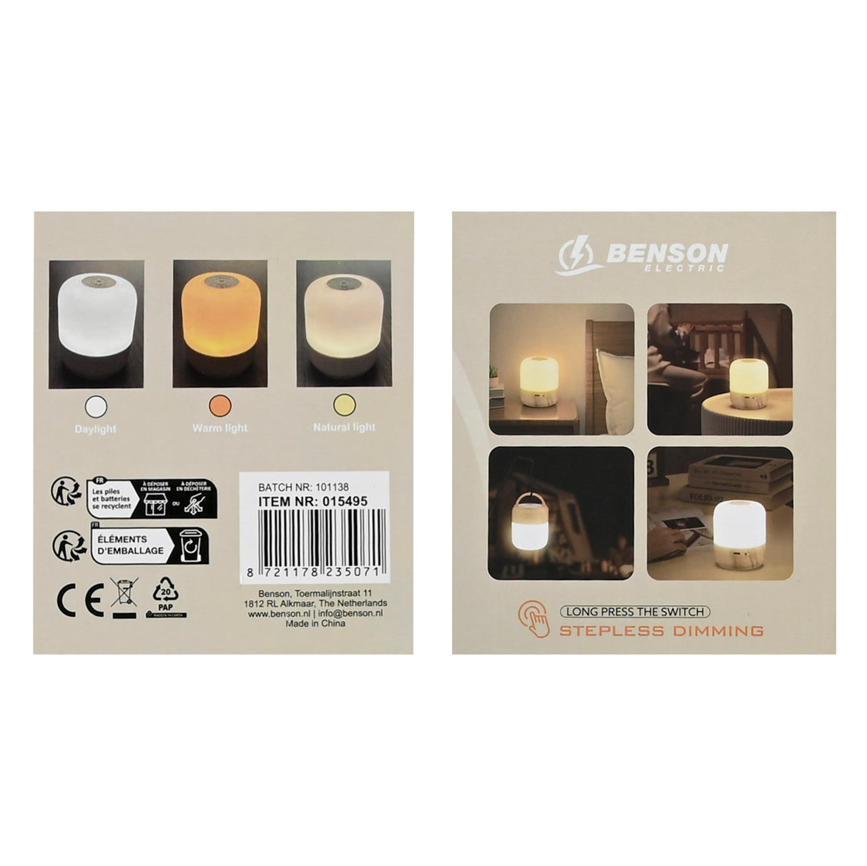 Nachtlampe mini dimmbar wiederaufladbar